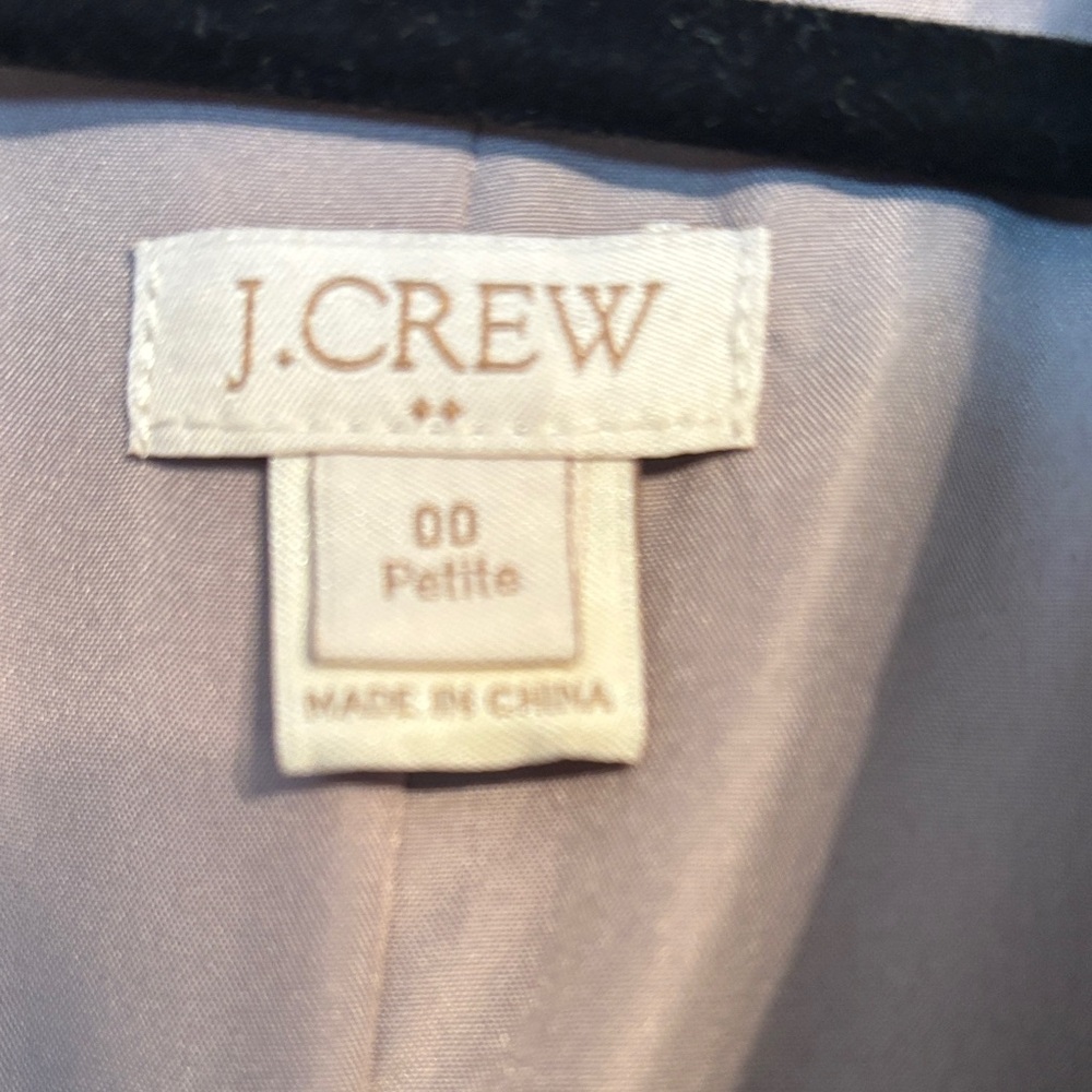 J CREW Classic Black Women's Blazer - Tailored Two-Button Jacket size 00P NWOT - Picture 3 of 10